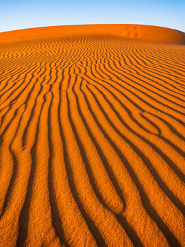 Desert Sand Dunes with Patterns and Lines