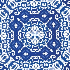 Traditional ornate portuguese azulejo.