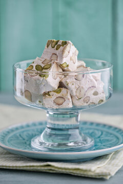 Food: Homemade Torrone with Almonds, Pistachio and Honey