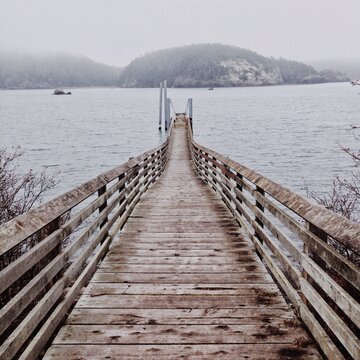 Dock on a Cold Winter Day