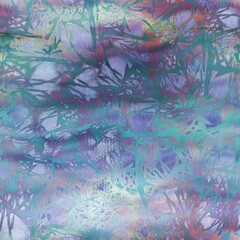 Seamless abstract pattern that looks like wax melt. Pastel gentle colored design. High quality illustration that resembles encaustic art. Iridescent holographic luxurious graphic design.