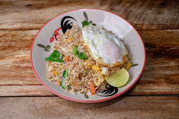 fried rice with fried eggThai food