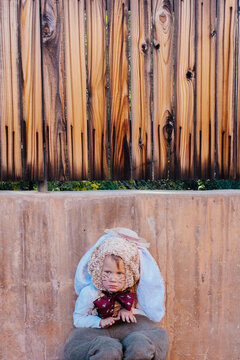 Little Girl Dressed as a Bunny