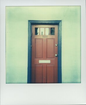 Polaroid of a doorway.