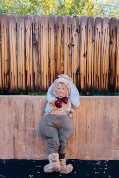 Little Girl Dressed as a Bunny