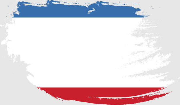 Crimea Flag In Grunge Style