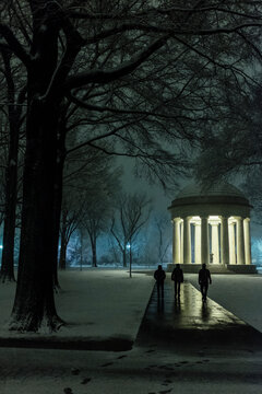 War Memorial at night