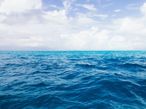 Vast blue ocean water