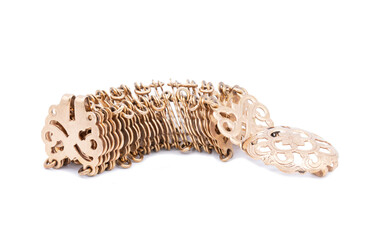Copper alloy belt isolated on white background