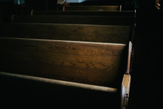 Wooden Church Pew