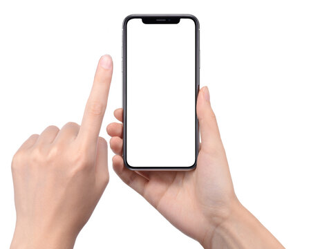 スマートフォンを持つ手（右手）の画像合成用素材