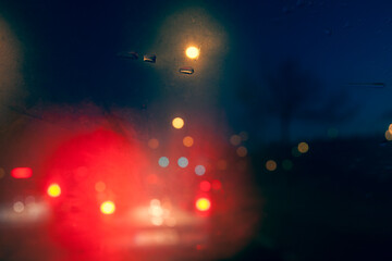 Traffic Lights at Night