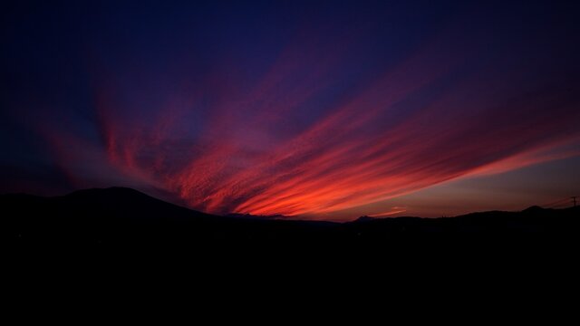 Sunset in Northern Japan