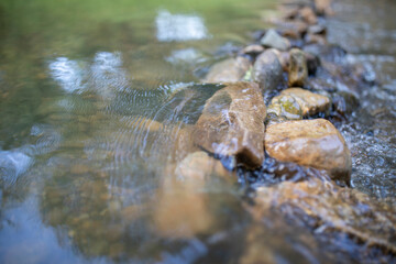 Rocks Near a Stream Nature 