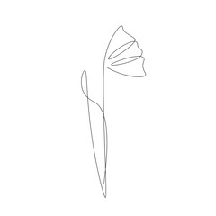 Flower on white background icon vector illustration