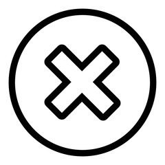 X mark icon button
