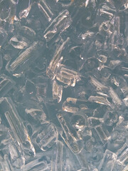Tube ice cubes Together as a background