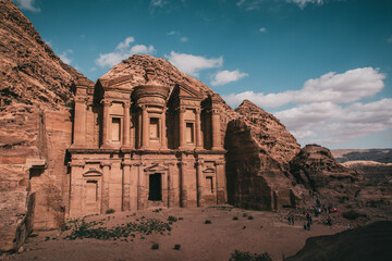 The monastery in the city of Petra