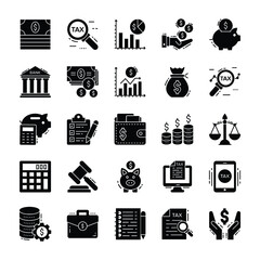 Finance And Tax Icons