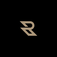Obraz premium Abstract Monogram letter R Logo icon design template. Minimalist R creative initial based Vector template. Graphic Alphabet Symbol for Corporate Business Company Identity