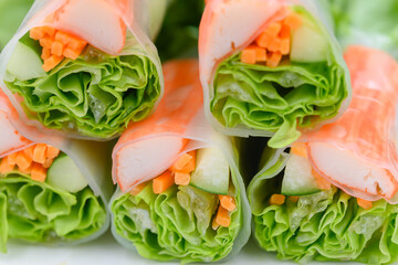 Vegetable Salad with Crab Stick