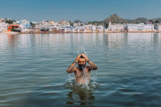 Indian Ritual Ablutions at Holy Lake