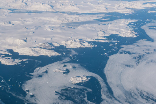 southeastern Greenland aerial photo