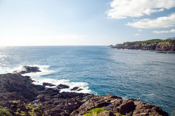 鹿児島県　屋久島の尾之間灯台からの眺望