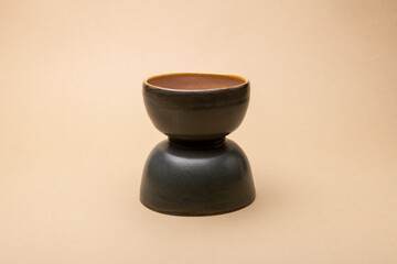 Indian handmade ceramic bowl, ceramic texture