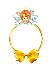 Vorlage Template Engel Engelchen niedlich süß hübsch Ring gold Schleife Ehe Jubiläum Feiertag Hochzeit layout design Freude freudig Gruß Karte Spruch- Valentin herzlich feierlich festlich edel glanz