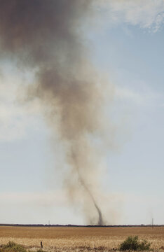 Fire tornado in rural Australia