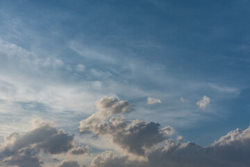 背景素材　西日に照らされる雲