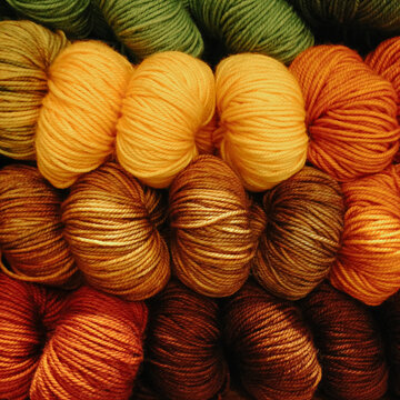 colorful skeins of yarn