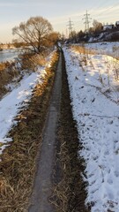 snow covered road