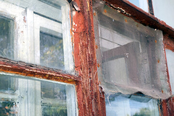 Old window frame