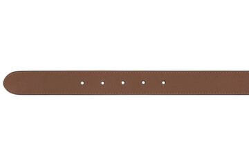 Brown leather belt