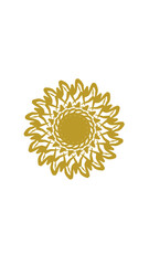sunflower mandala, very suitable for wall furniture, decoration and others