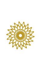 sunflower mandala, very suitable for wall furniture, decoration and others