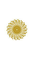 sunflower mandala, very suitable for wall furniture, decoration and others