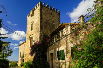 Torre defensiva.Finca de Son Gual.Valldemossa. Mallorca .Baleares. España.