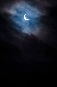 Partal Eclipse of the Sun through cloud