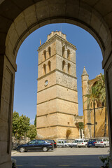 Fototapeta na wymiar Iglesia parroquial de Sant Joan. Muro.Es Pla. Mallorca .Islas Baleares. España.