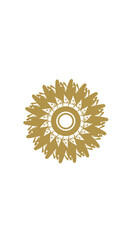 sunflower mandala, very suitable for wall furniture, decoration and others