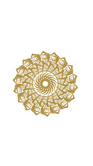sunflower mandala, very suitable for wall furniture, decoration and others