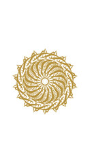 sunflower mandala, very suitable for wall furniture, decoration and others
