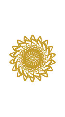 sunflower mandala, very suitable for wall furniture, decoration and others
