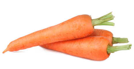 Carrots isolated on white background