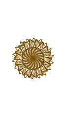 sunflower mandala, very suitable for wall furniture, decoration and others