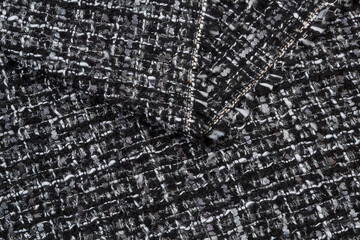 Boucle suiting fabric background texture	