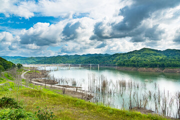 北海道夕張市 夕張川・シューパロ湖の風景 